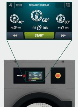Preview: FAGOR industrial tumble dryer SR-28 TP2 Advance+  - E - exhaust air - 30 kg