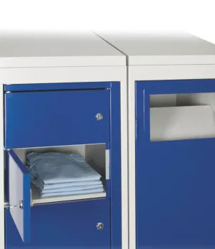 Preview: THERMOTEX Gewerbewäschesammelschrank Azur Typ WSS