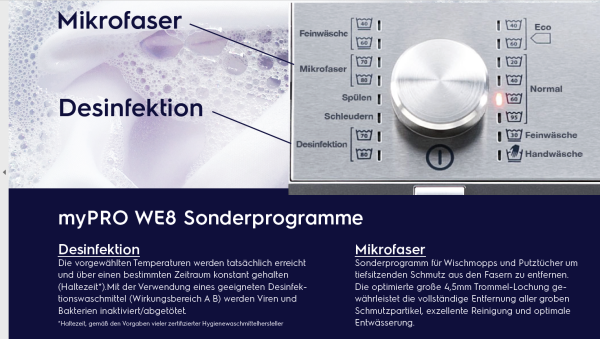 Electrolux Professional myPRO Serie 8 Gewerbewaschmaschine WE8P - E - LP - 8 kg